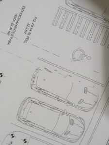 "Printed 90×60 drawing with missing or broken lines."