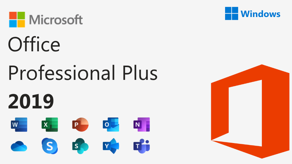 Microsoft Office 2019 Professional Plus - Complete Office Suite for Windows