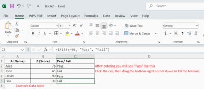 Excel Test for Job Interview - Excel IF Function — How to Use for Pass/Fail Logic
