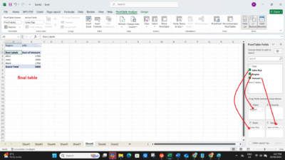 How to Insert Pivot Table