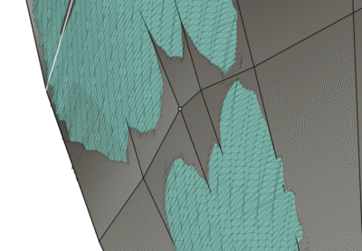 Fusion 360 Box Display showing rough T-Spline surface before optimization