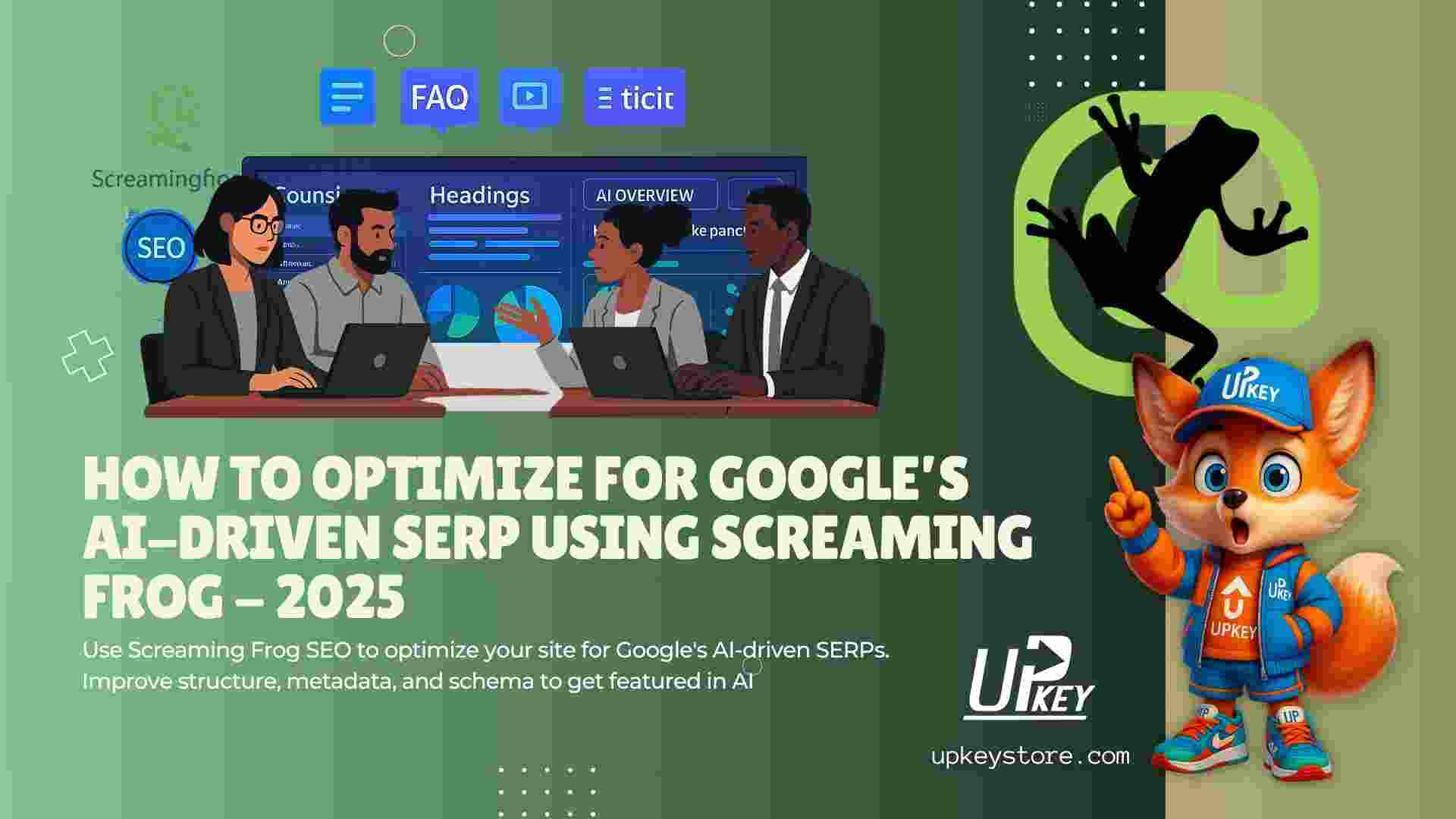 Use Screaming Frog SEO to optimize your site for Google's AI-driven SERPs. Improve structure, metadata, and schema to get featured in AI