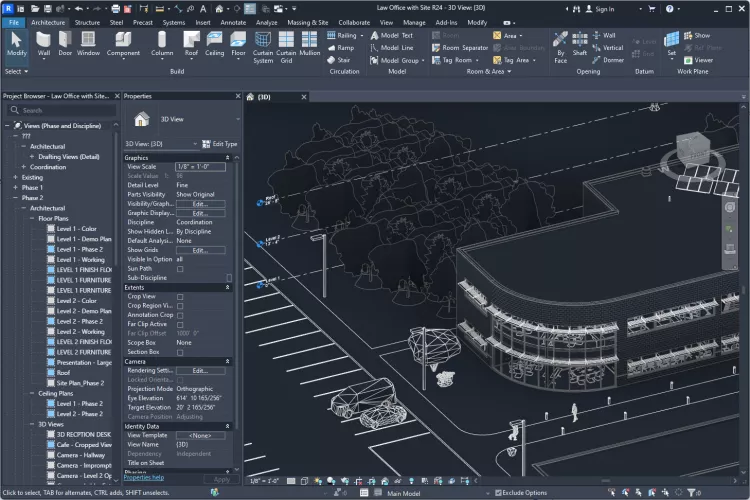 Revit 3D building model