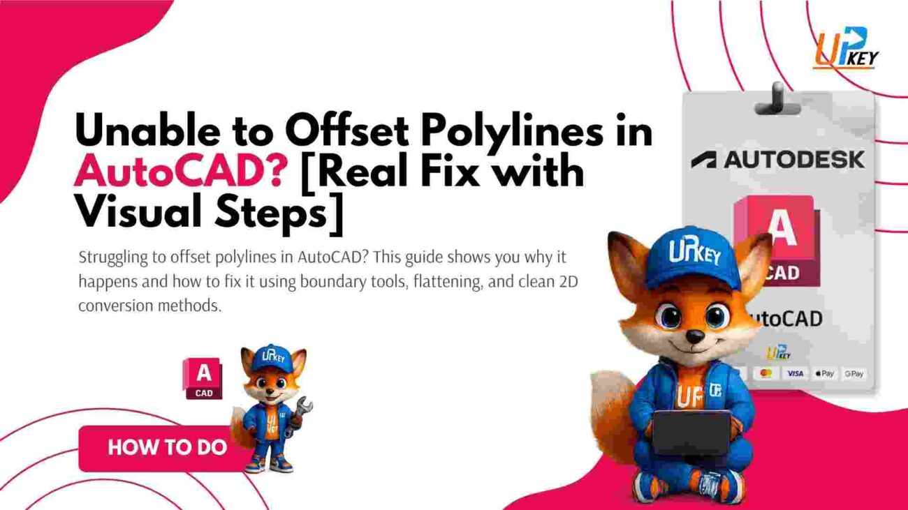 Unable to Offset Polylines in AutoCAD? [Real Fix with Visual Steps]