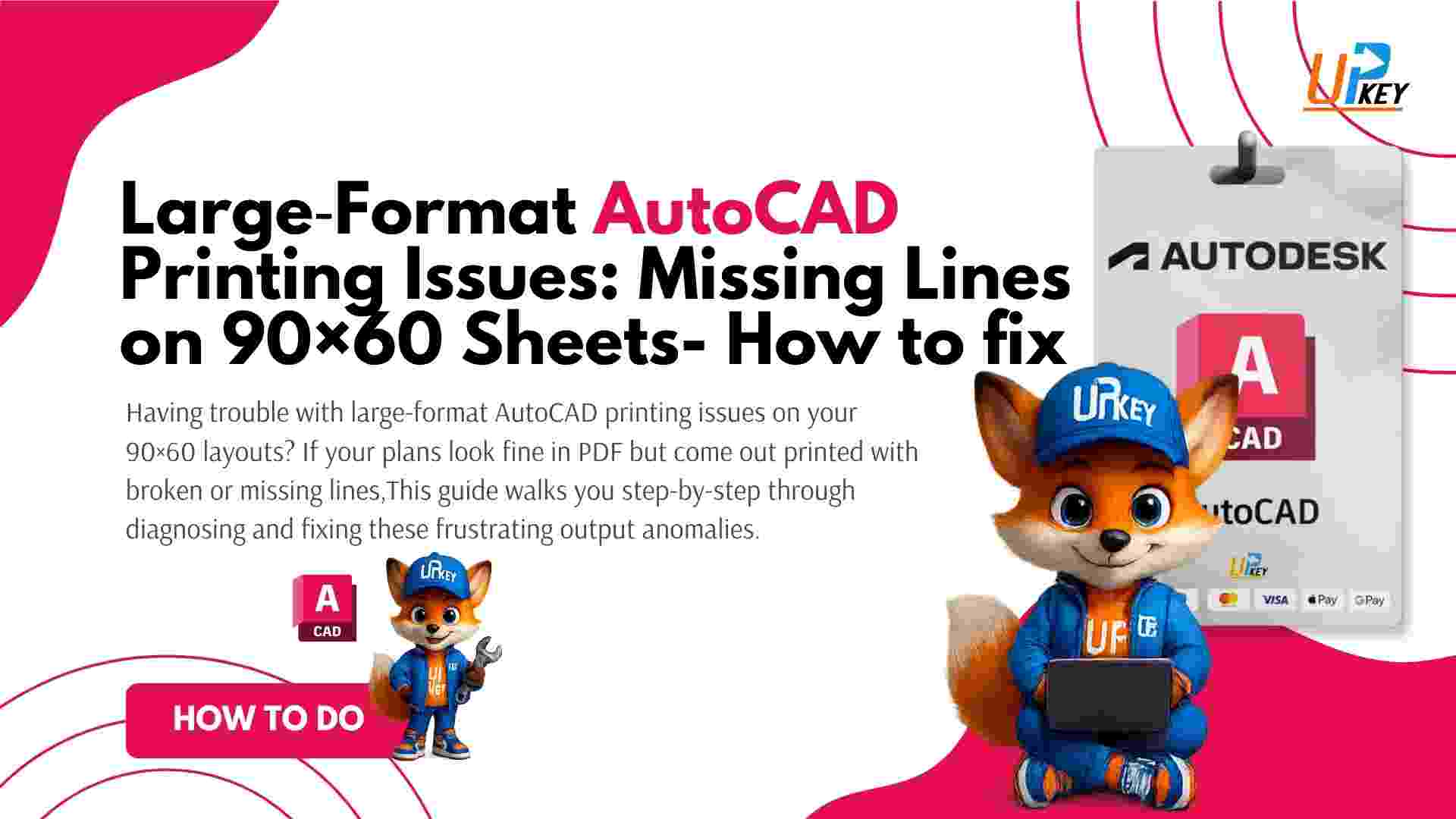 Large‑Format AutoCAD Printing Issues: Missing Lines on 90×60 Sheets- How to fix